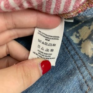 Free People Shorts - Free People Bleached Striped Pocket Denim Shorts Free People Shorts - Free People Bleached Striped Pocket Denim Shorts